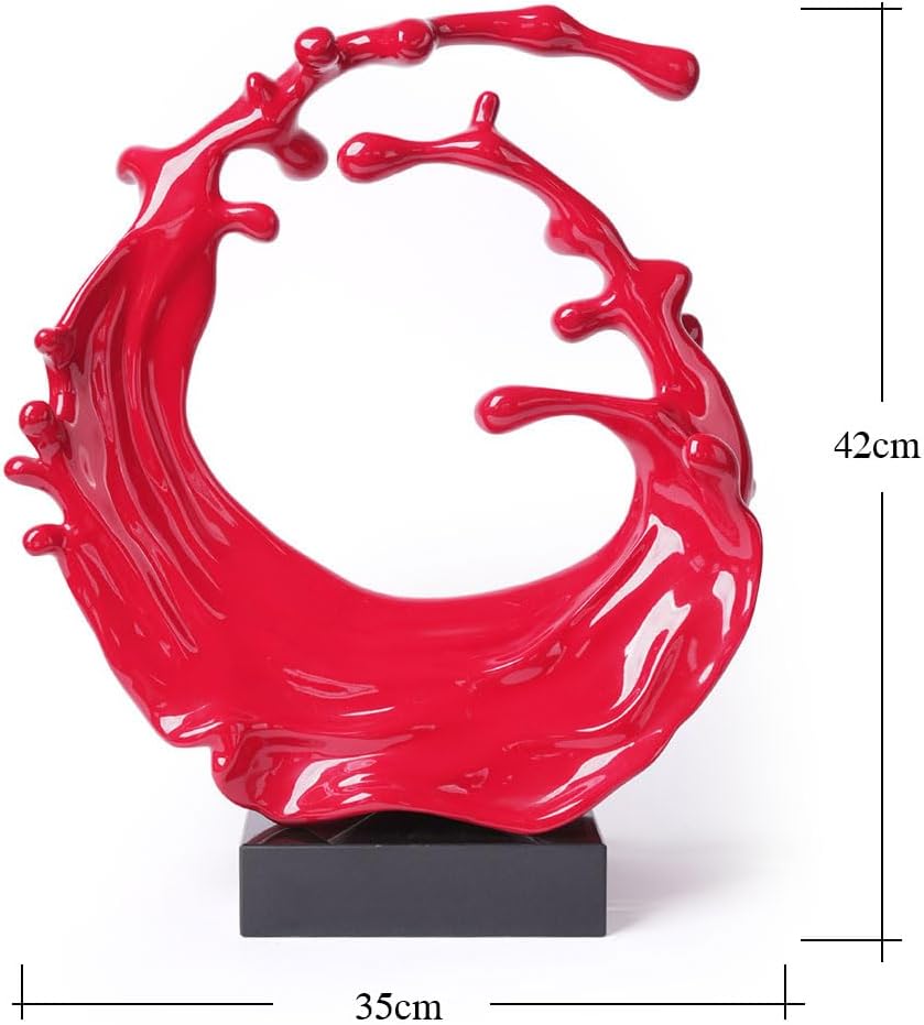 Modern Ocean Wave Abstract Home Sculpture Decor