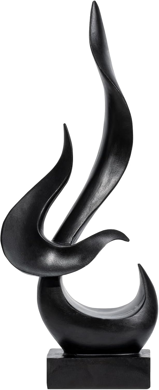 Modern Abstract Flame Art Sculpture Decor