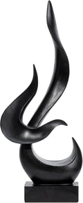 Modern Abstract Flame Art Sculpture Decor