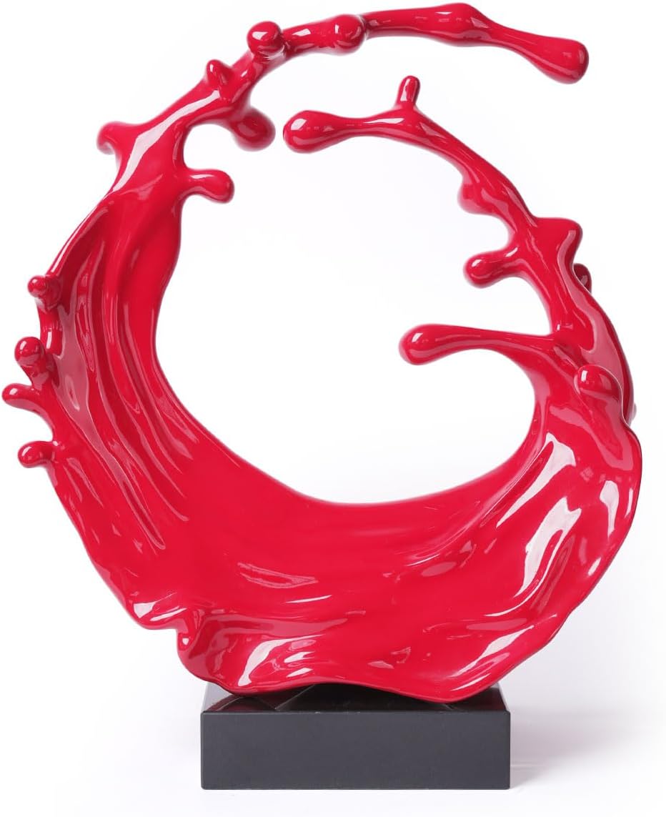Modern Ocean Wave Abstract Home Sculpture Decor