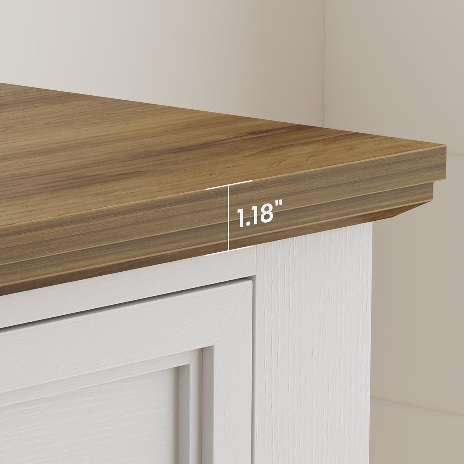White Narrow Console Table With Three Drawers