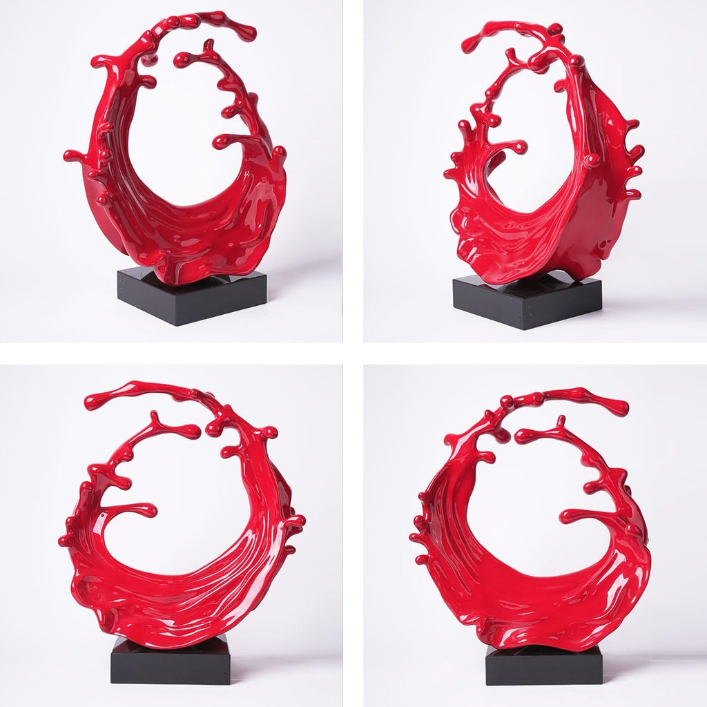Modern Ocean Wave Abstract Home Sculpture Decor
