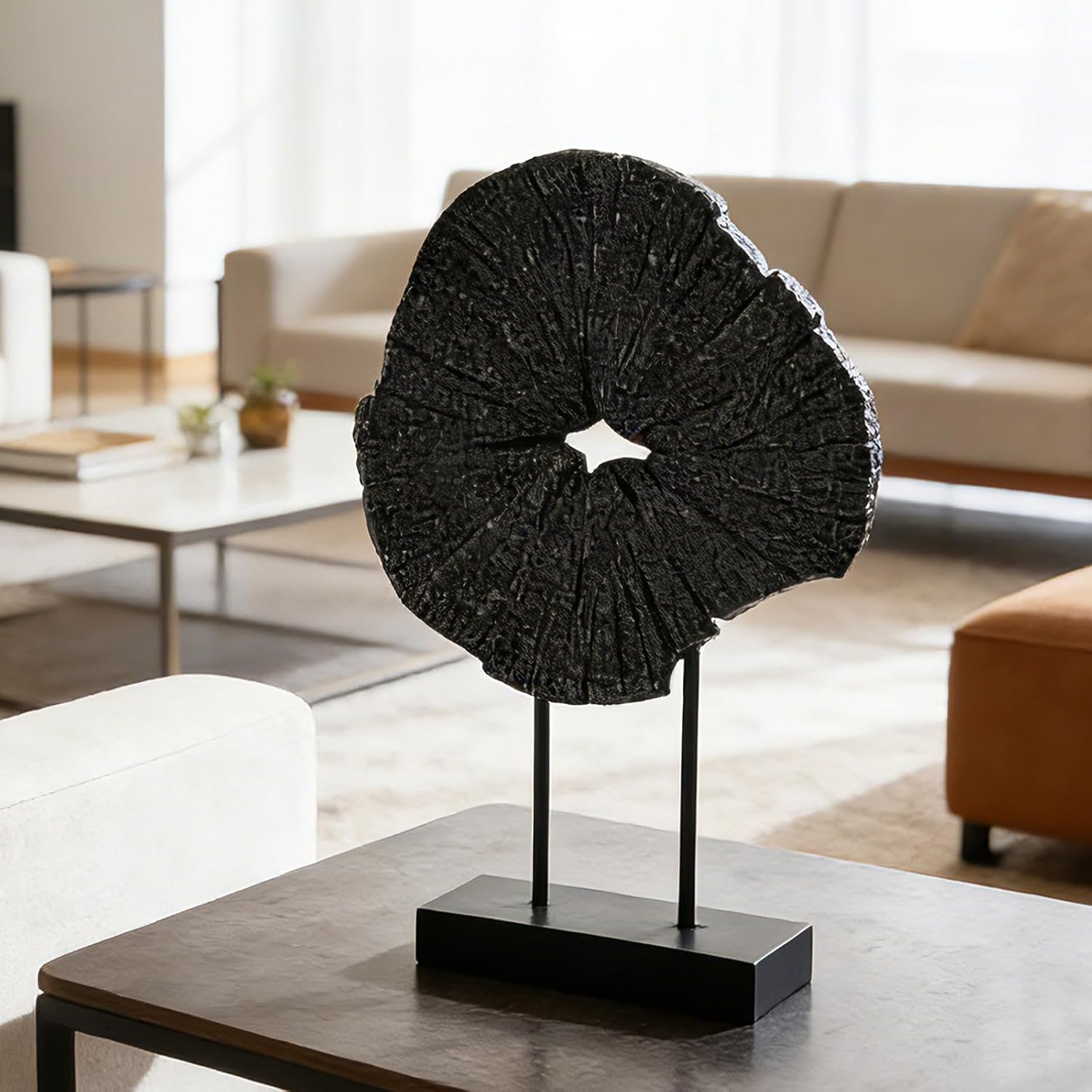 Modern Black Abstract Art Home Decor Sculpture