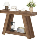 Narrow 2‑Tier Entryway Console Storage Table