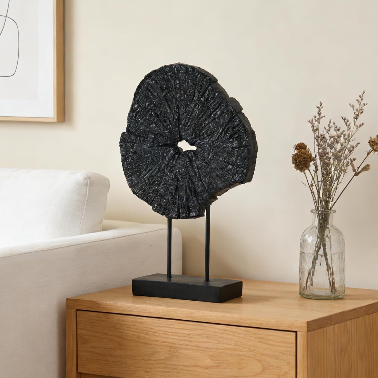 Modern Black Abstract Art Home Decor Sculpture