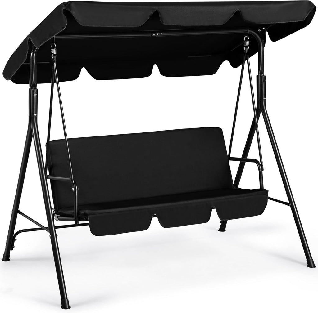 3‑Seat Outdoor Patio Swing Chair