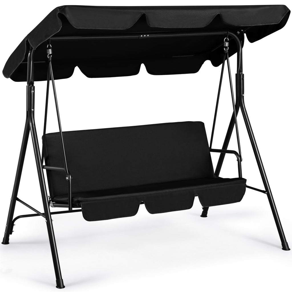 3‑Seat Outdoor Patio Swing Chair