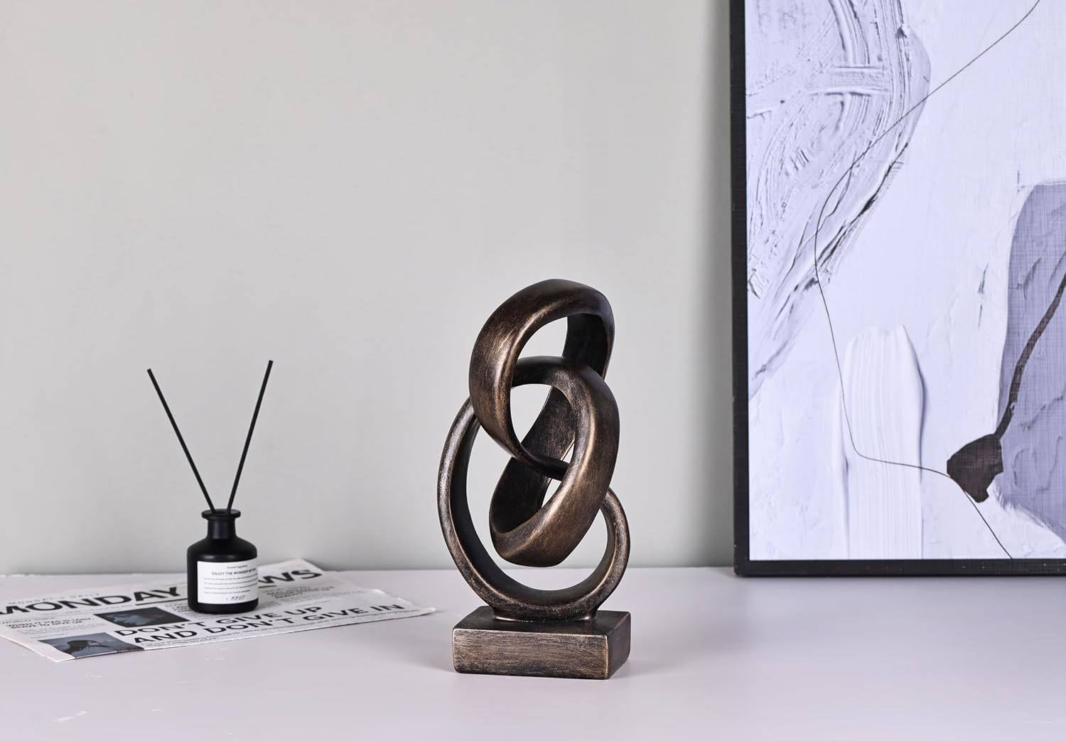 Resin Mobius Knot Abstract Home Decor Sculpture