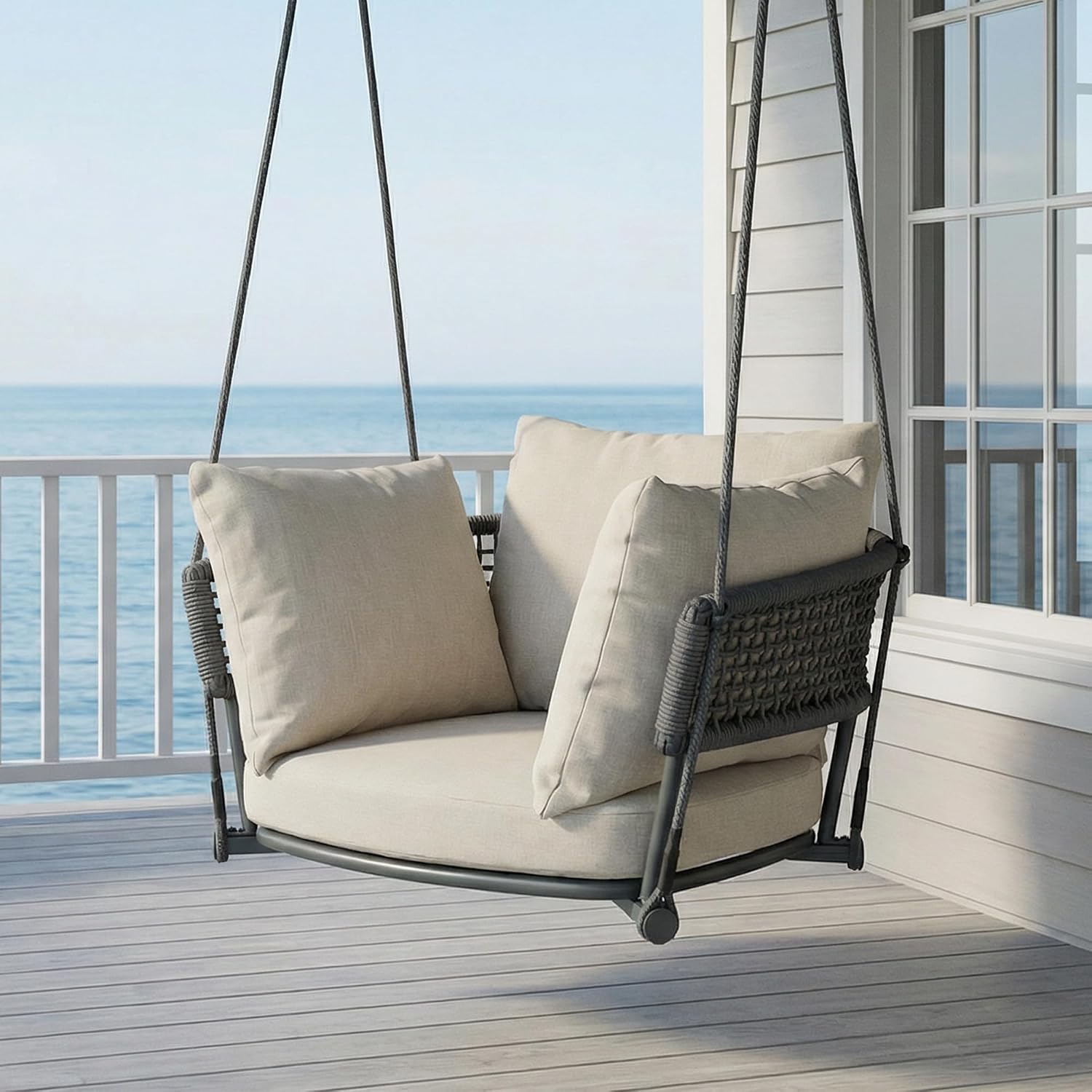 Heavy‑Duty Indoor Outdoor Hanging Swing Chair