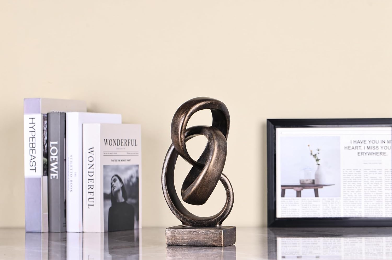 Resin Mobius Knot Abstract Home Decor Sculpture
