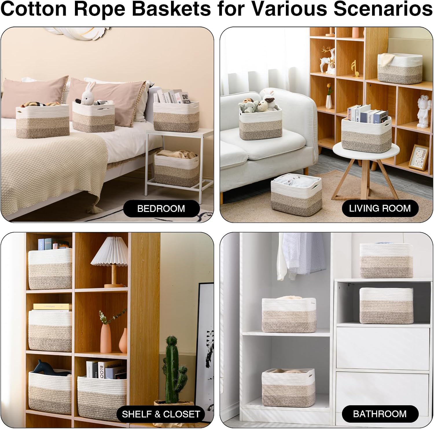 Fabric Storage Baskets for Home Organization
