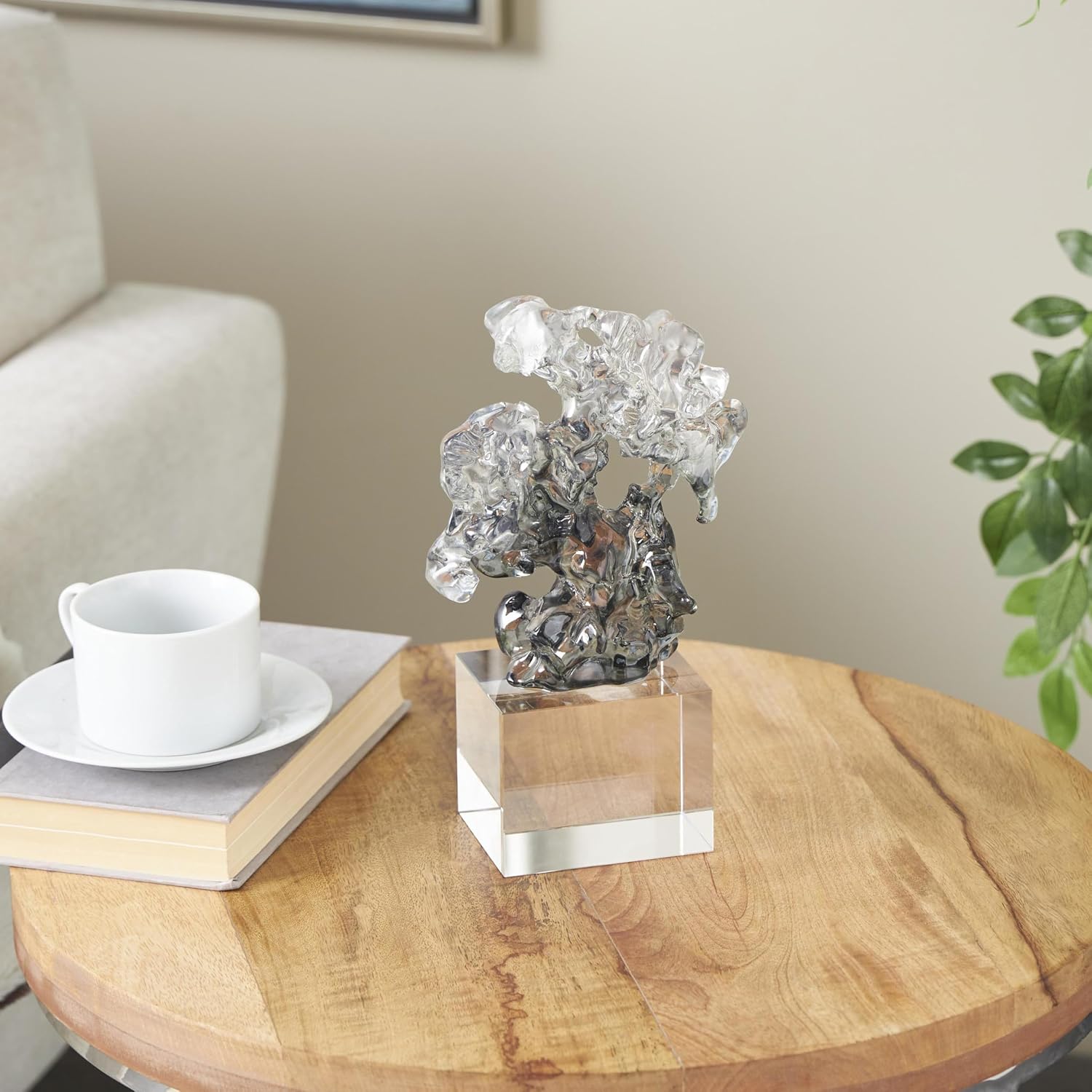 Glass Abstract Decorative Home Sculpture Statue