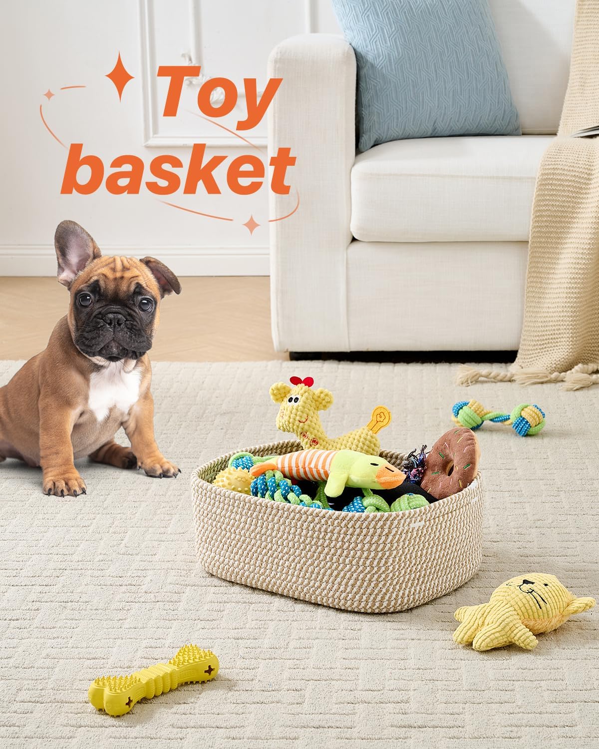 Woven Storage Organizer Baskets 3‑Pack