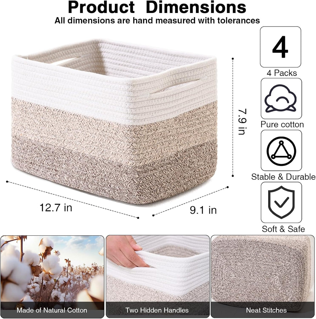 Fabric Storage Baskets for Home Organization
