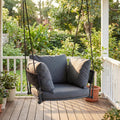 Macrame Hanging Swing Chair With Cushions