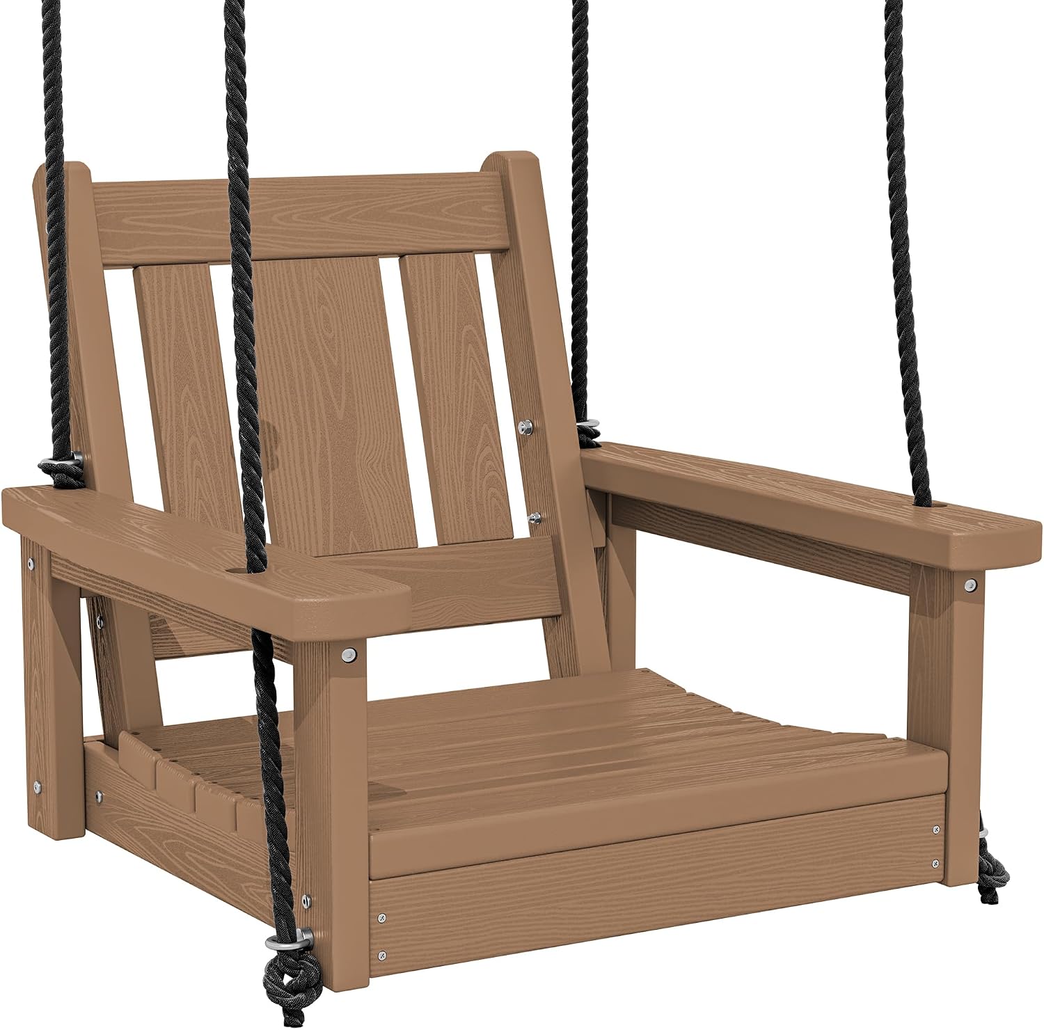 HDPE Single Outdoor Hanging Porch Swing Chair