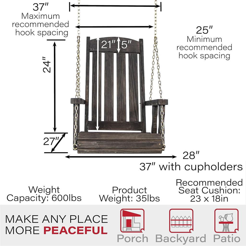Heavy‑Duty Outdoor Mission Swing Chair