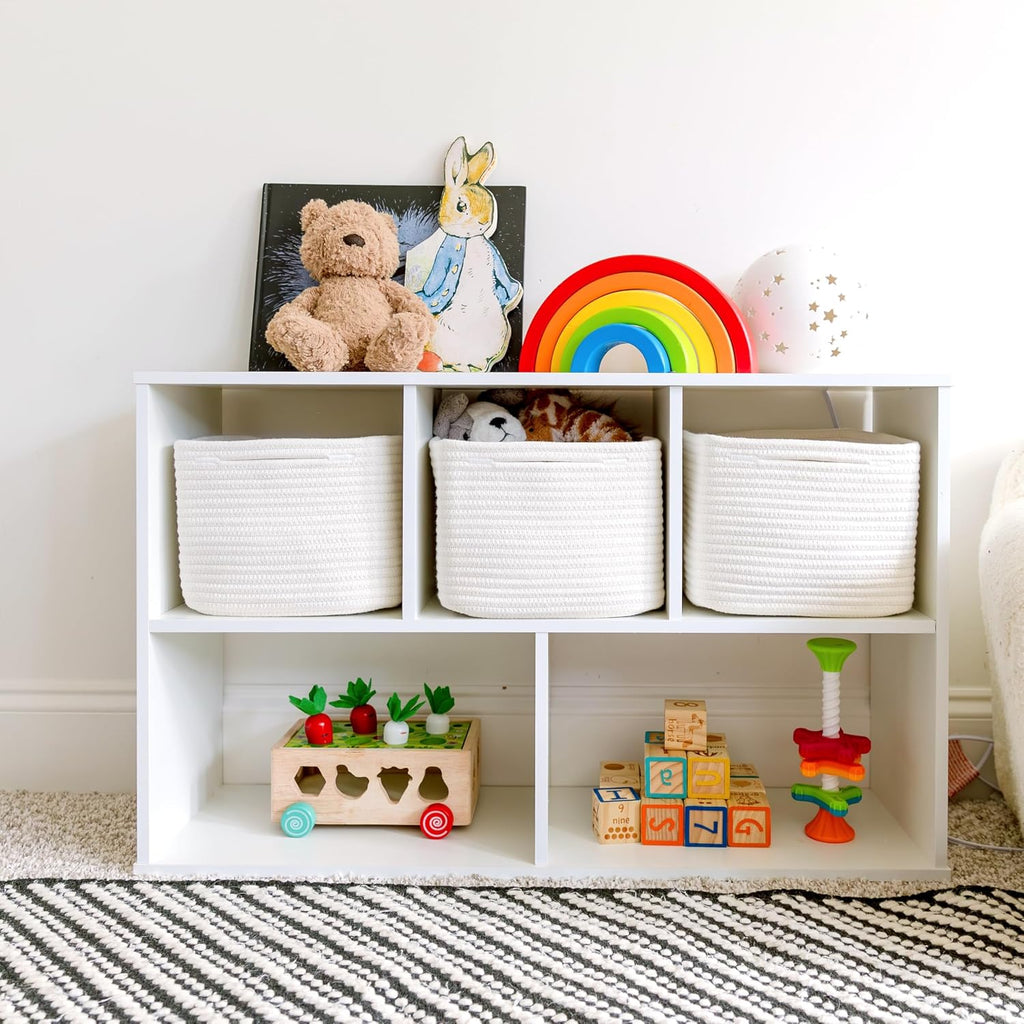 Cotton Rope Woven Storage Organizer Baskets