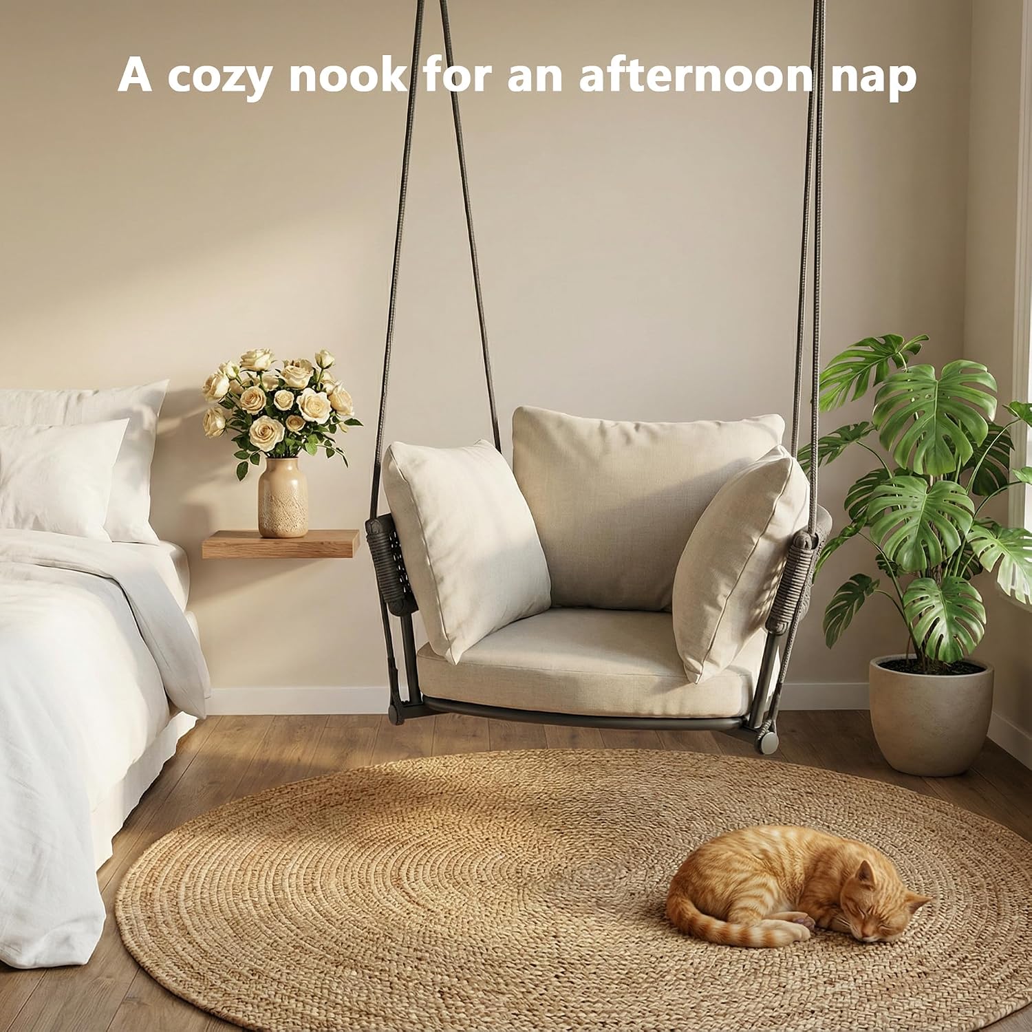 Heavy‑Duty Indoor Outdoor Hanging Swing Chair
