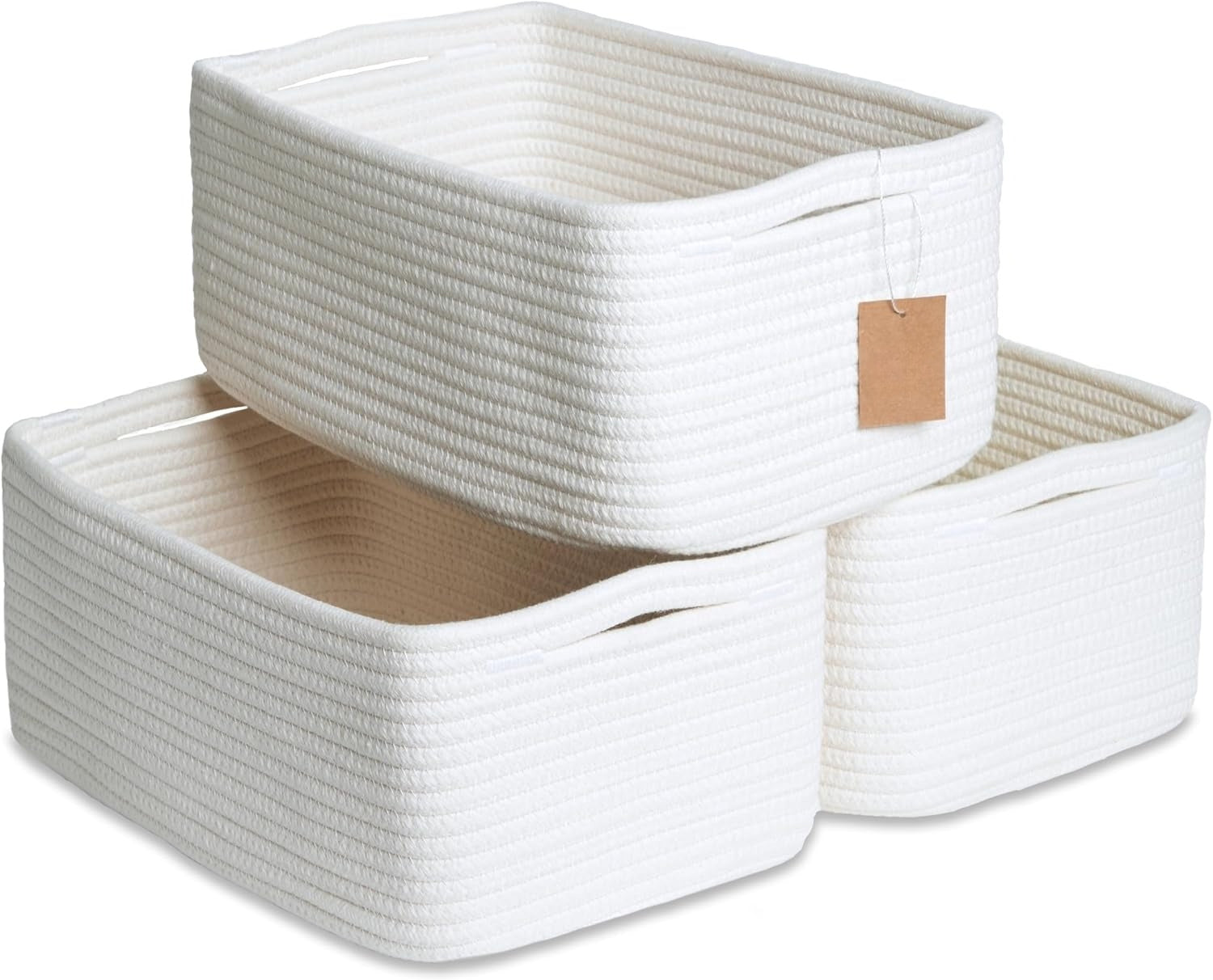 Small Cotton Rope Woven Storage Baskets